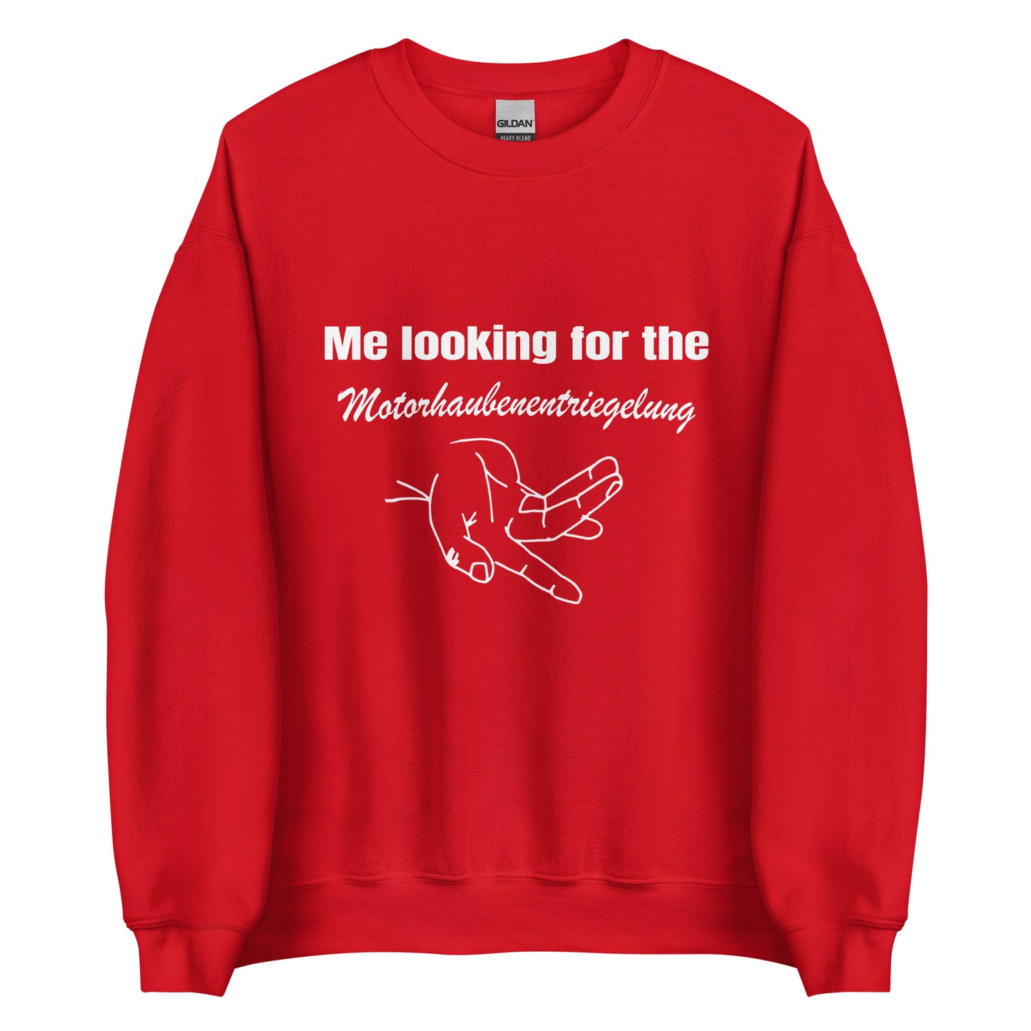 Motorhaubenentriegelung – Unisex Pullover