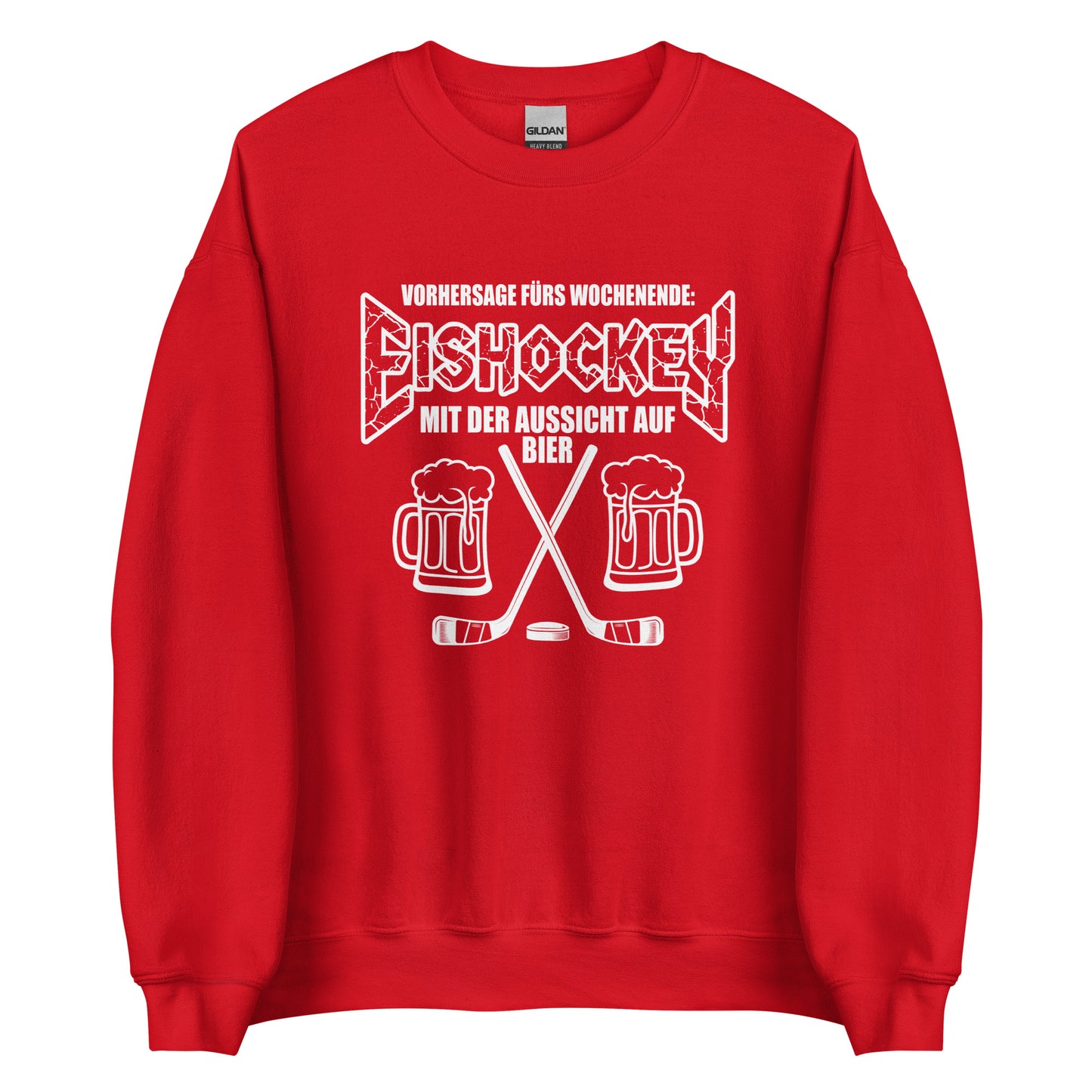 Vorhersage fürs Wochenende: Eishockey & Bier - Unisex Sweater