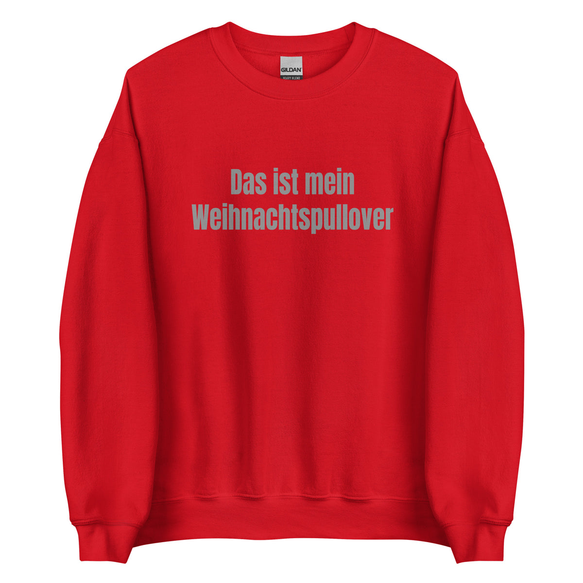Das ist mein Weihnachtspullover – Unisex Sweater – rot, Vorderansicht