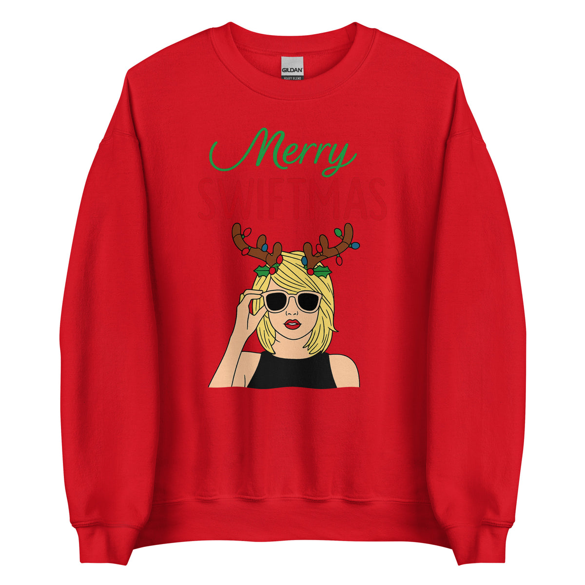Merry Swiftmas Unisex Sweater – rot, Vorderansicht