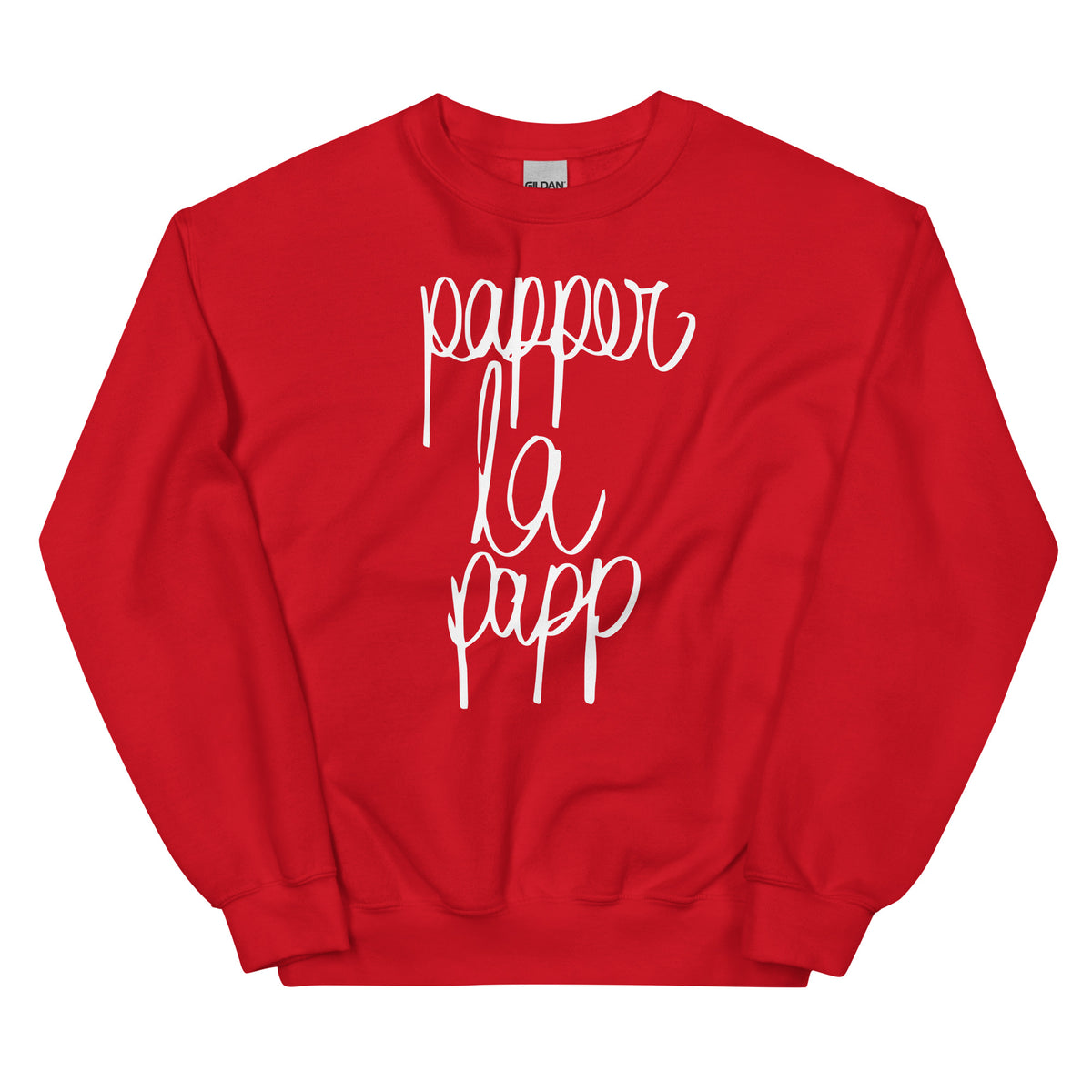 Papper la Papp – Unisex Sweater – rot, Vorderansicht