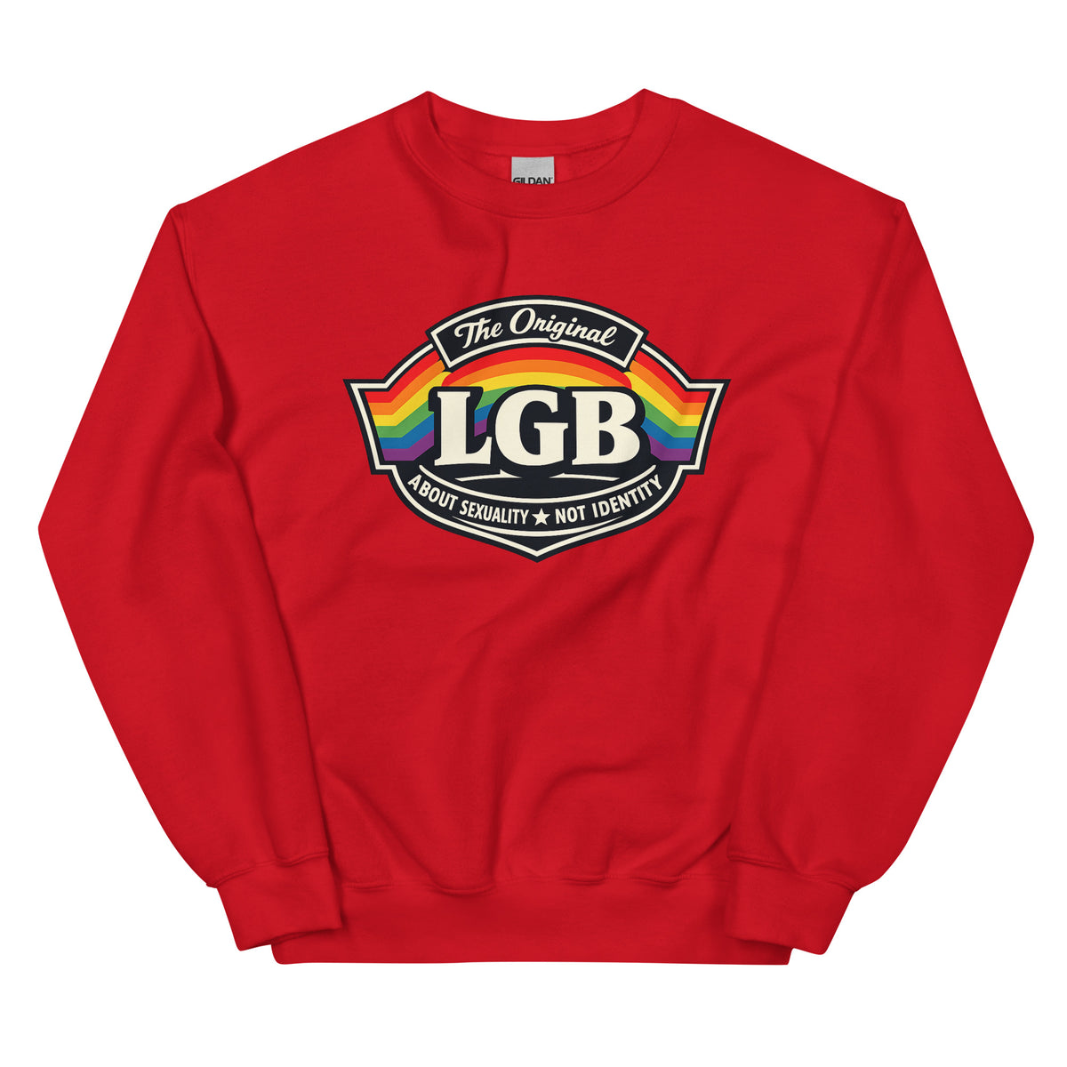 LGB – The Original – Unisex Sweater – rot, Vorderansicht