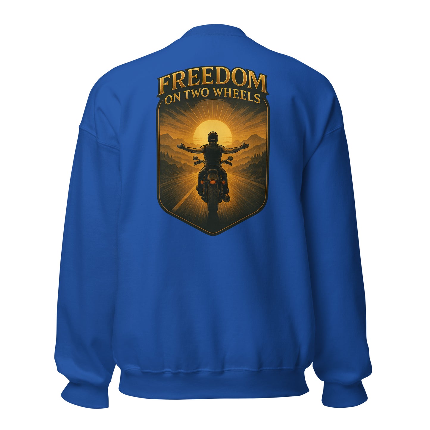 Freedom on Two Wheels - Backprint Unisex-Pullover