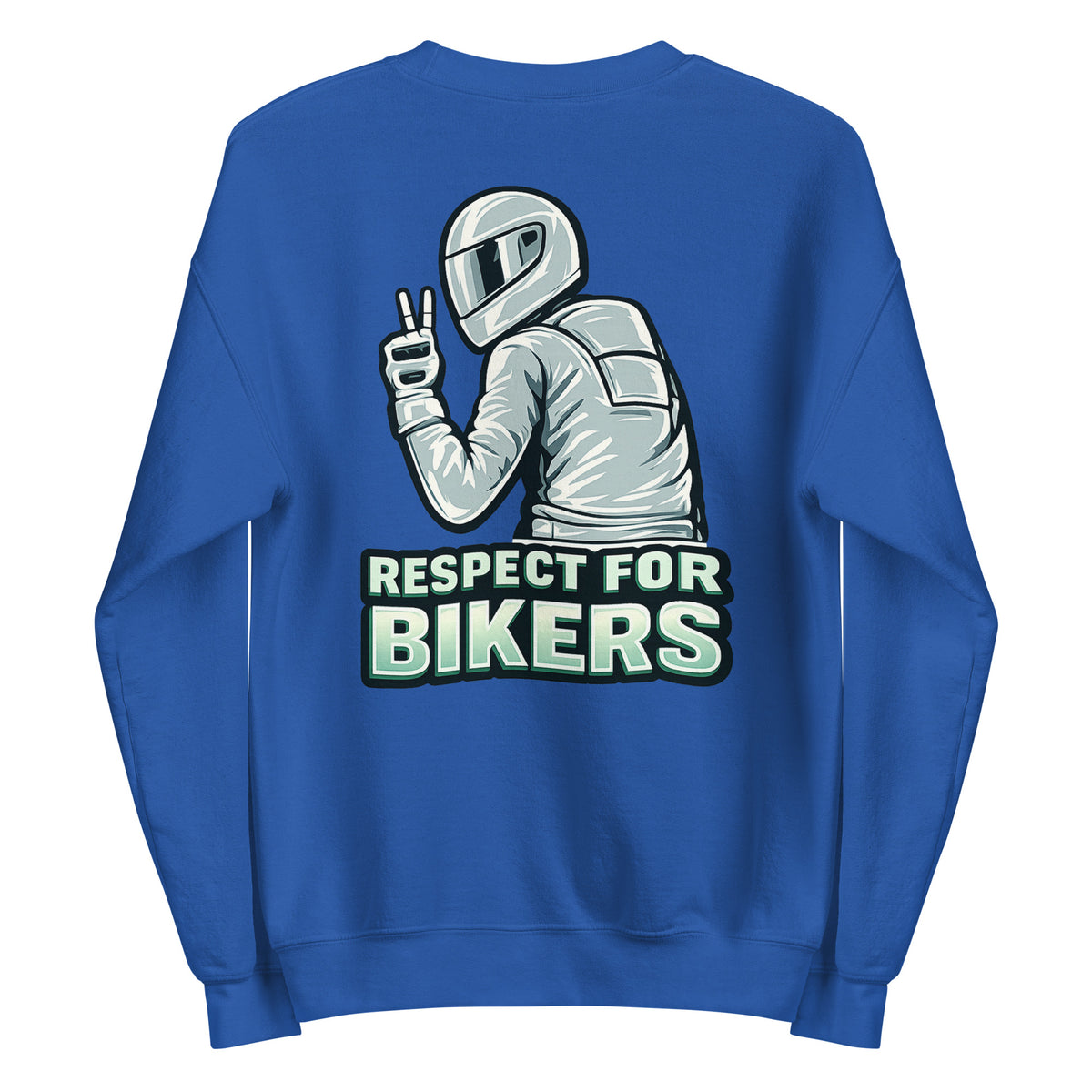 Respect for Bikers – Unisex Sweater (Backprint) – Rückansicht