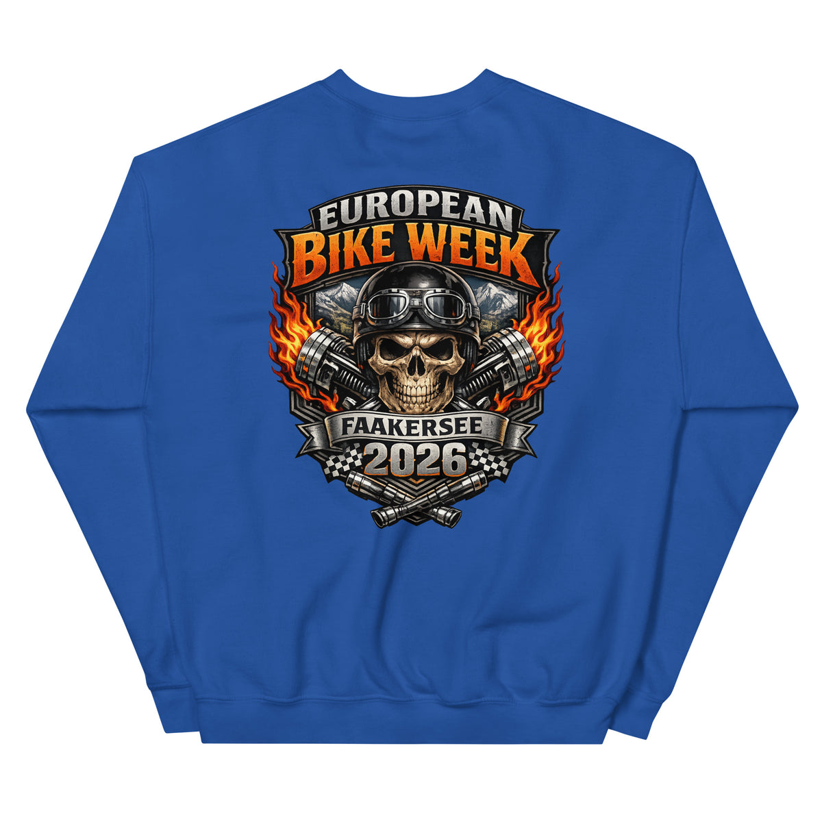 European Bike Week 2026 – Biker Sweater – Rückansicht