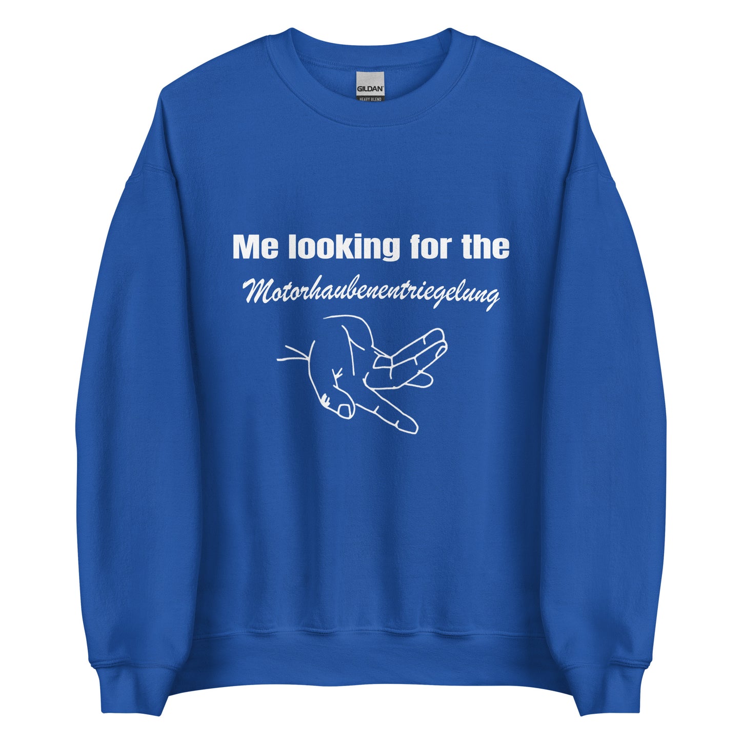 Motorhaubenentriegelung – Unisex Pullover