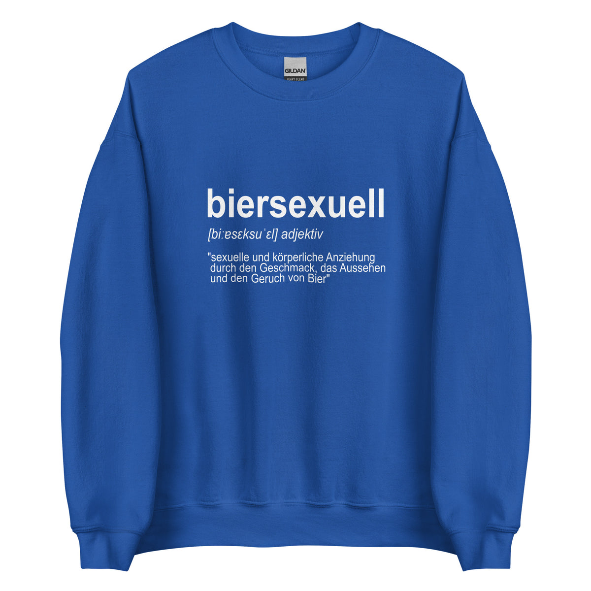 Biersexuell – Unisex Sweater – Vorderansicht