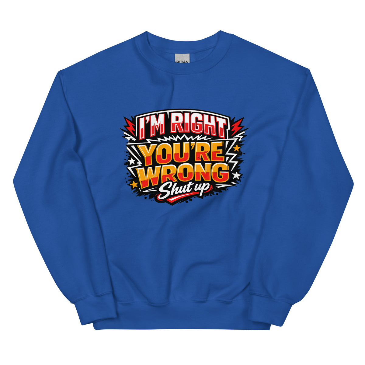 I’m Right You’re Wrong – Statement Sweater – Vorderansicht