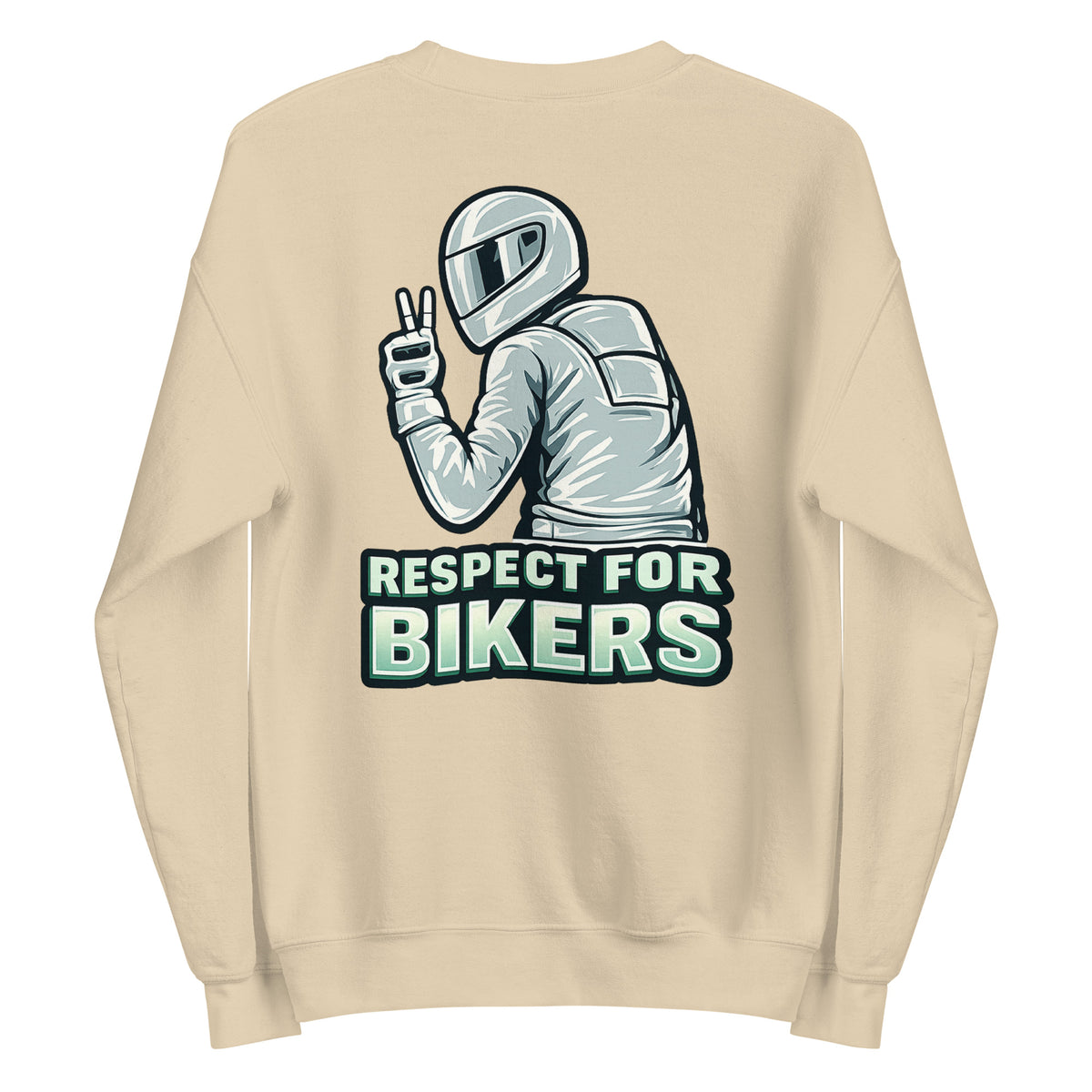 Respect for Bikers – Unisex Sweater (Backprint) – Rückansicht