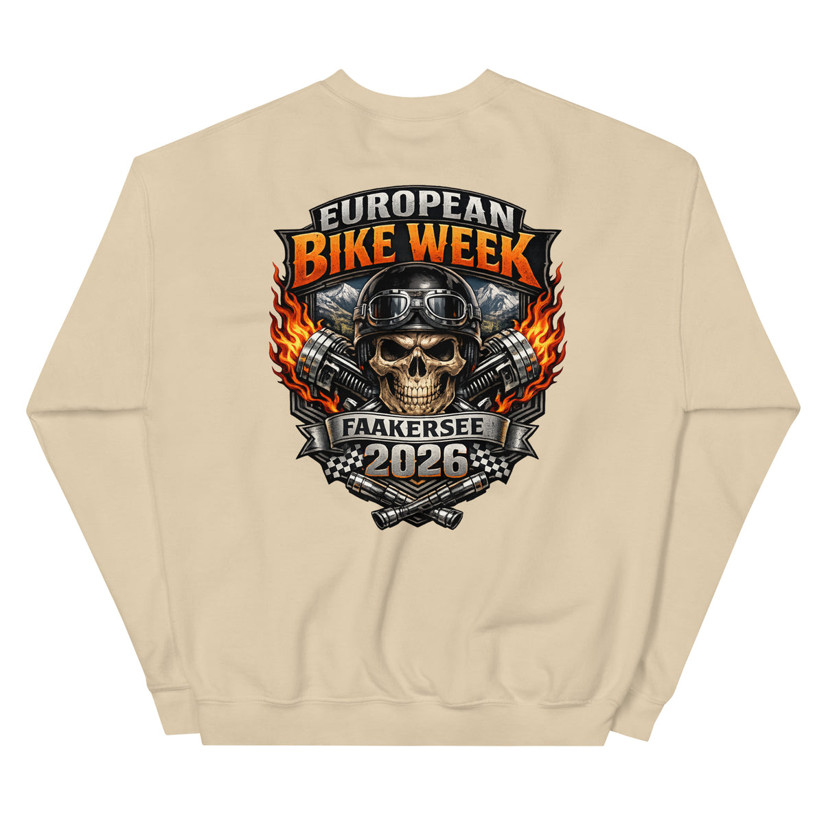 European Bike Week 2026 – Biker Sweater – Rückansicht