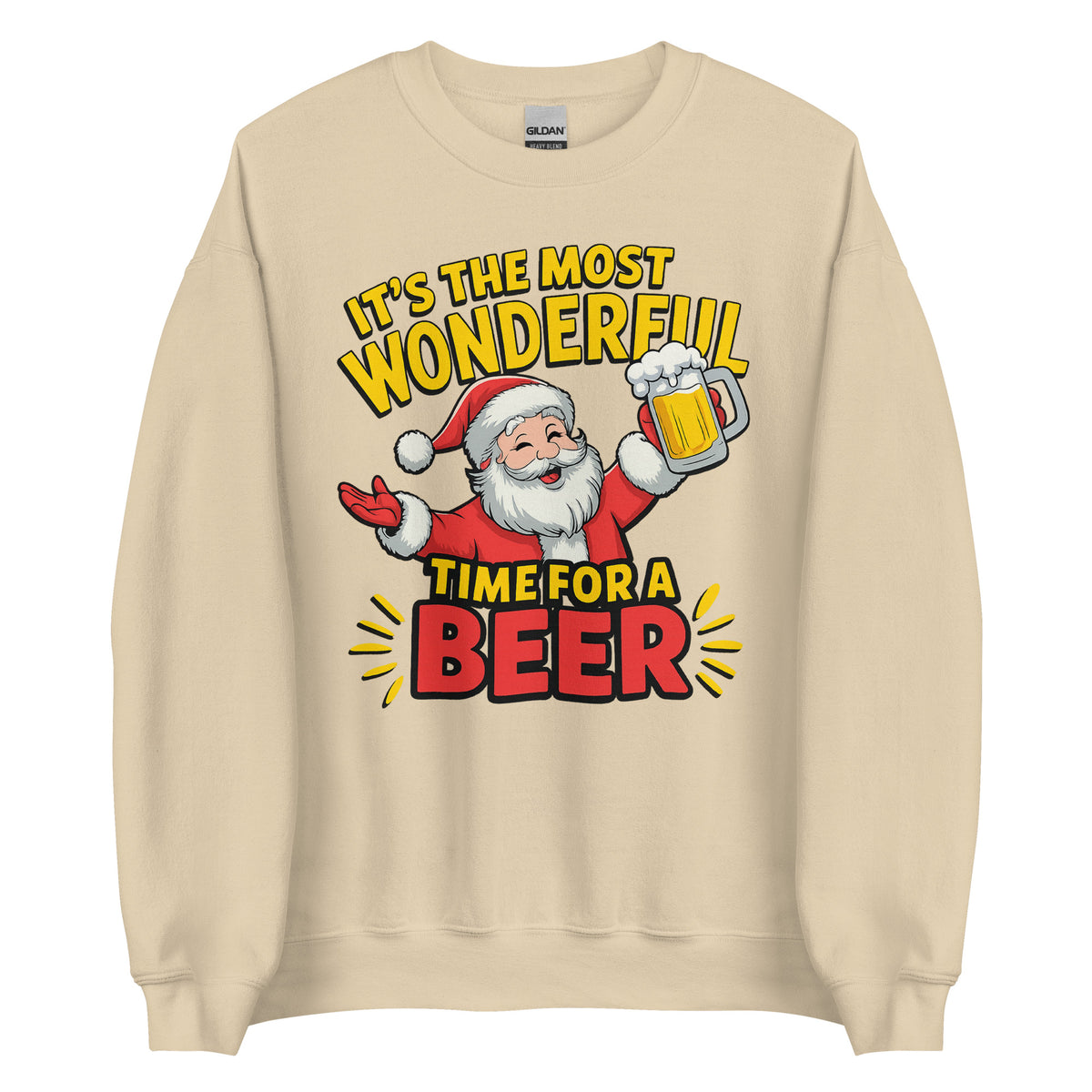It’s the Most Wonderful Time for a Beer – Unisex Sweater – Vorderansicht