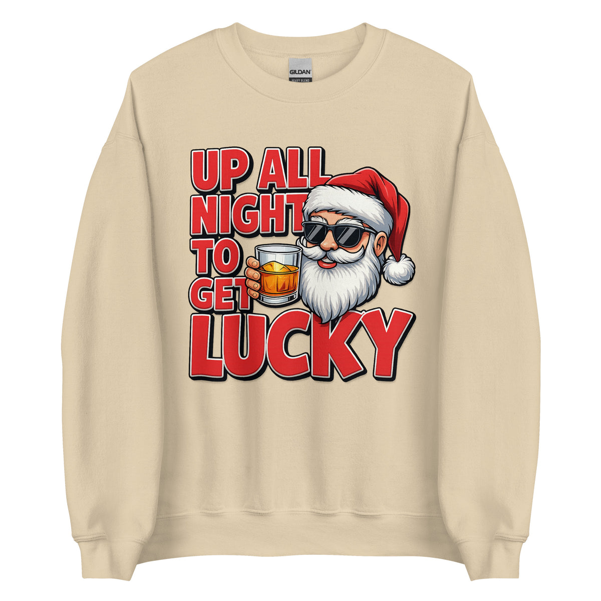 Up All Night To Get Lucky – Unisex Sweater – Vorderansicht