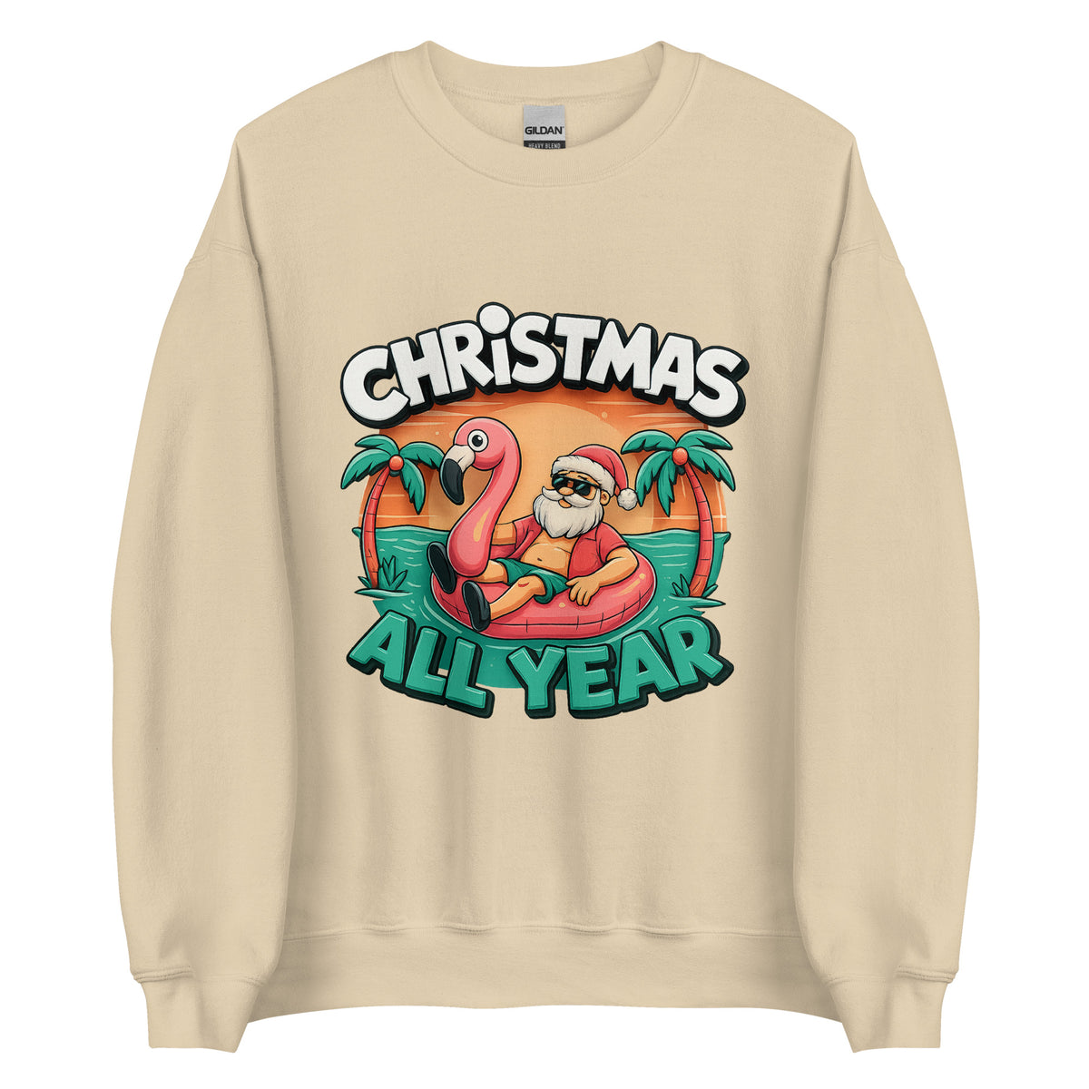 Christmas All Year – Unisex Sweater – Vorderansicht