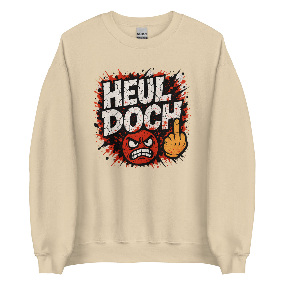 Heul doch – Unisex Sweater – Vorderansicht