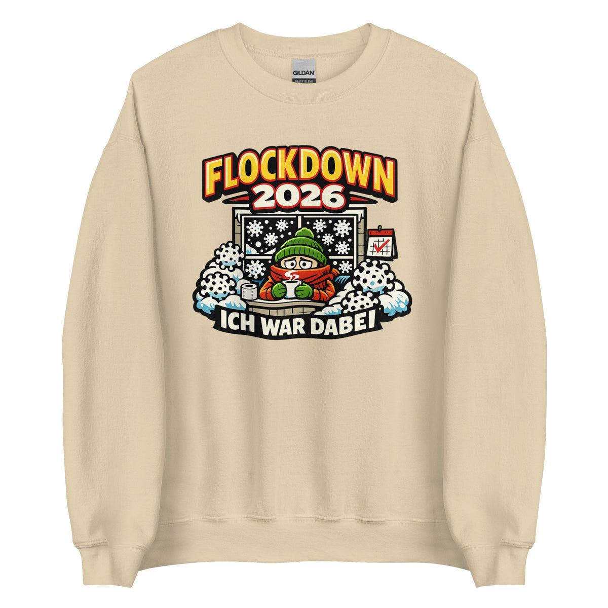Flockdown 2026 – Ich war dabei – Unisex Sweater – Vorderansicht