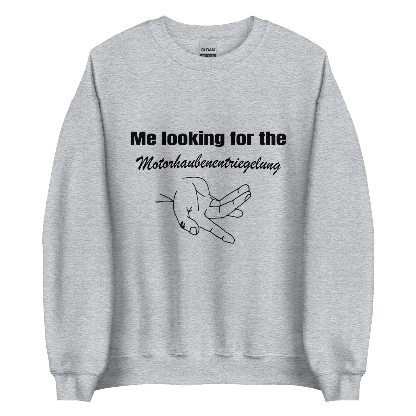Motorhaubenentriegelung – Unisex Pullover