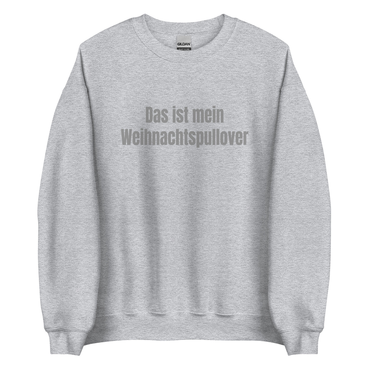 Das ist mein Weihnachtspullover – Unisex Sweater – sportgrau, Vorderansicht