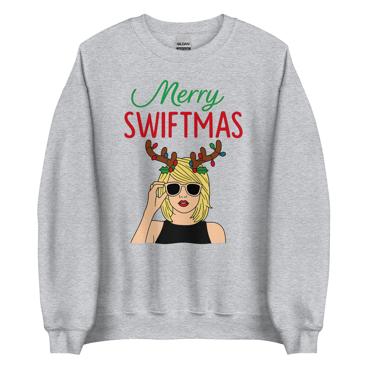 Merry Swiftmas Unisex Sweater – sportgrau, Vorderansicht