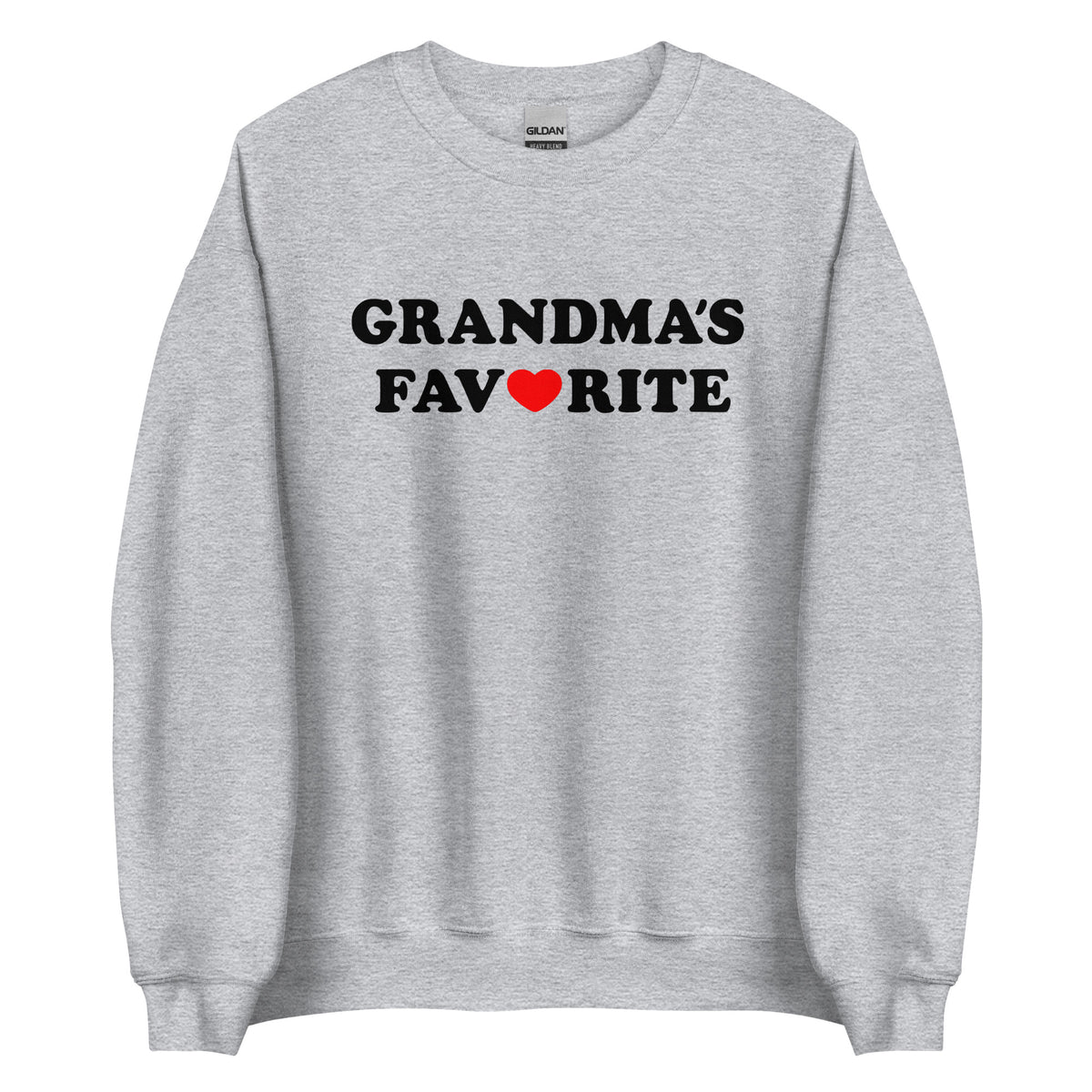 Grandma’s Favorite Unisex Sweater – sportgrau, Vorderansicht