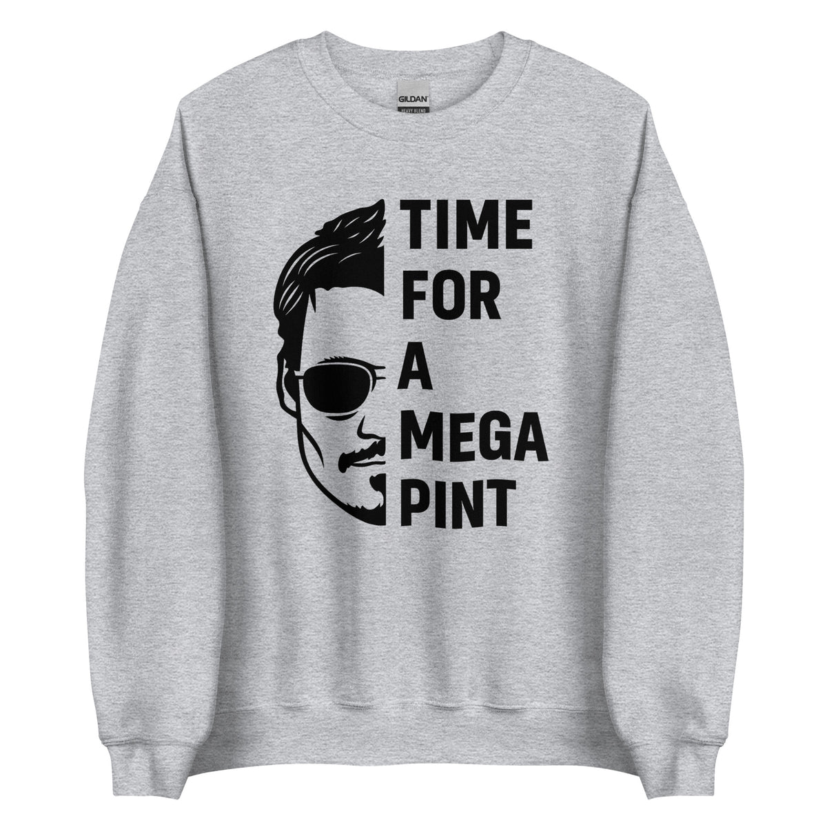 Time for a Mega Pint Unisex Sweater – sportgrau, Vorderansicht