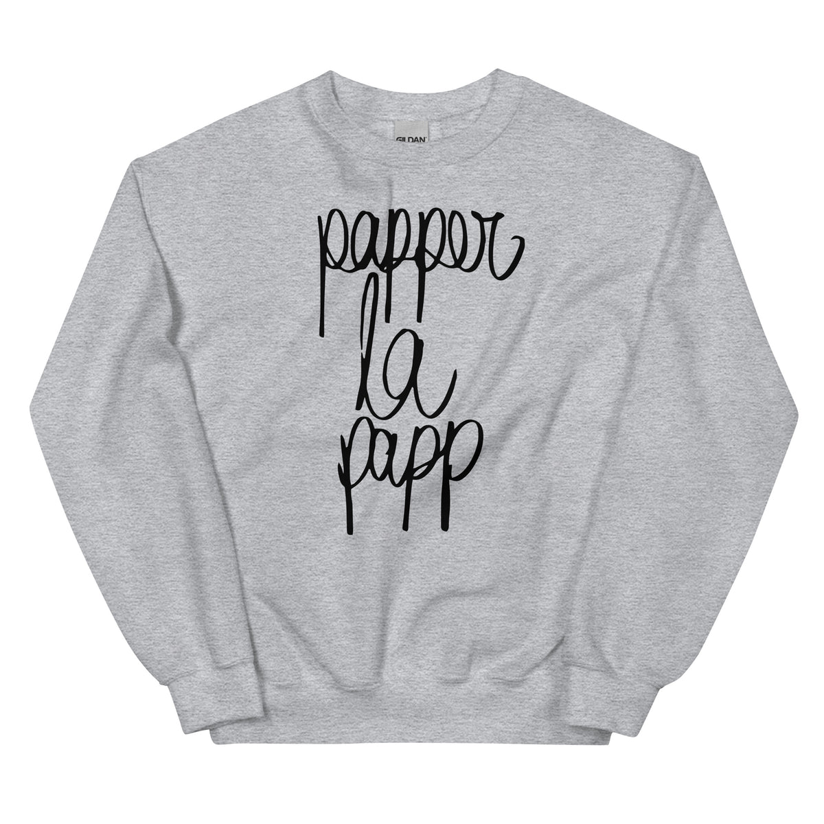 Papper la Papp – Unisex Sweater – sportgrau, Vorderansicht