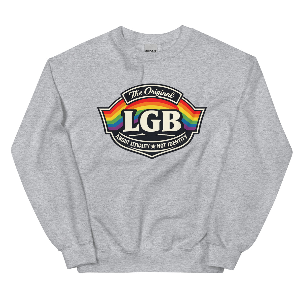 LGB – The Original – Unisex Sweater – sportgrau, Vorderansicht