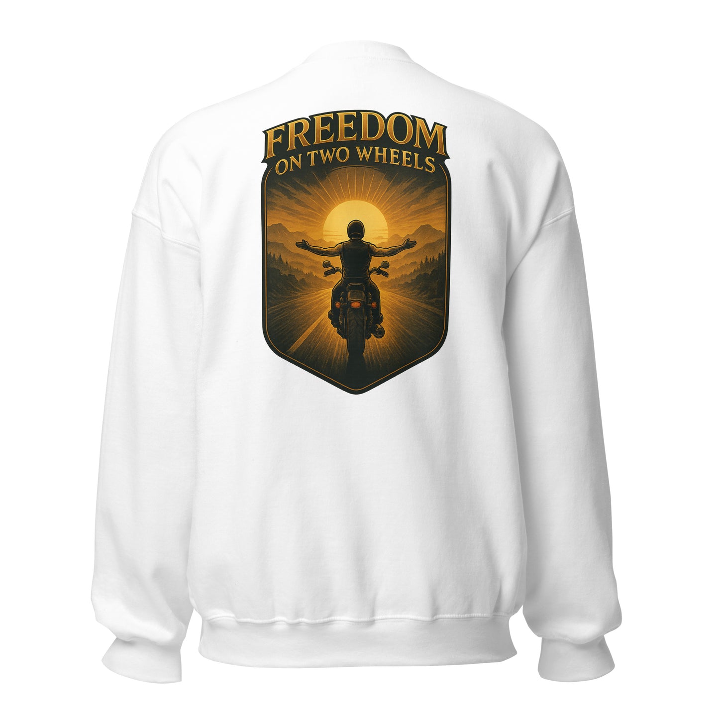 Freedom on Two Wheels - Backprint Unisex-Pullover
