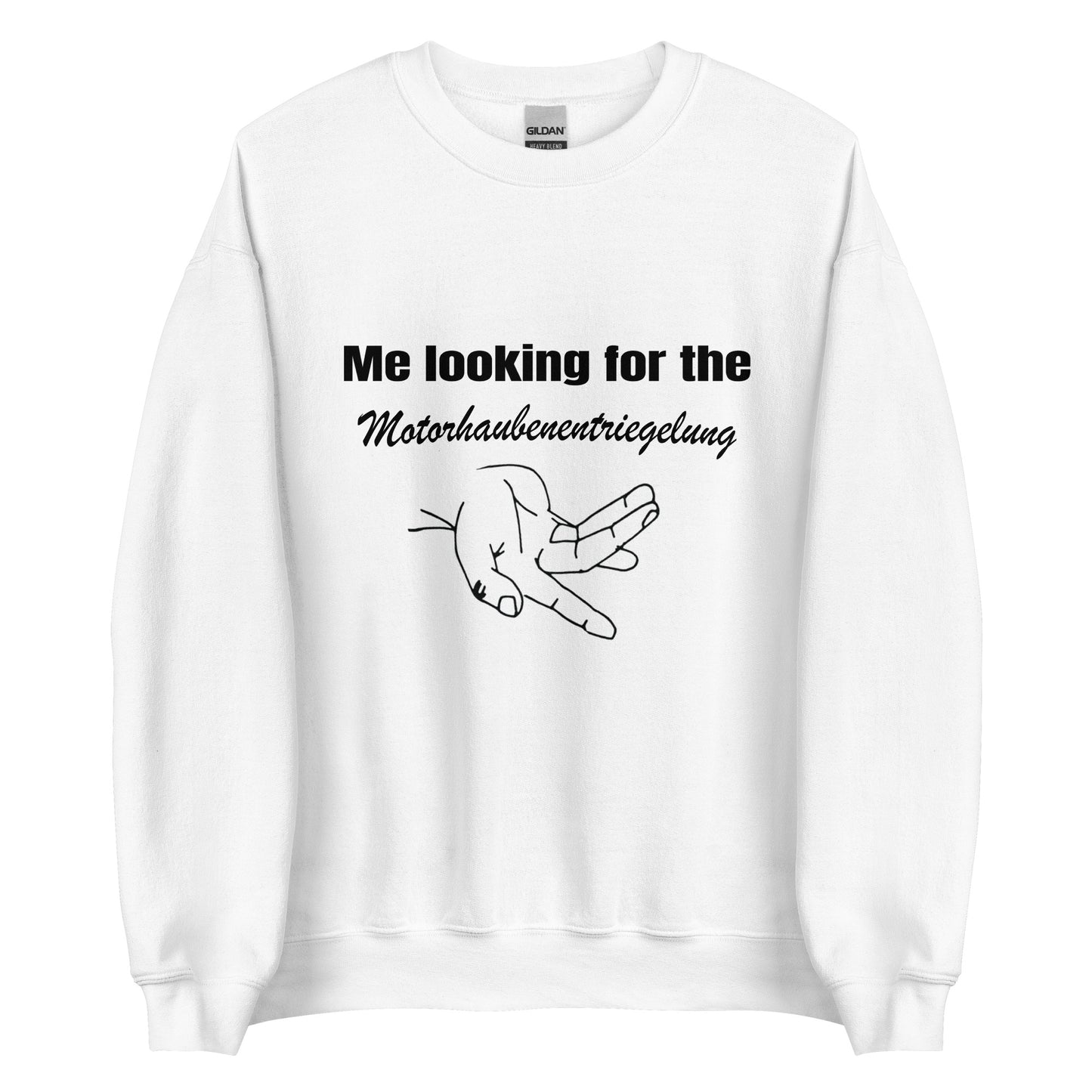Motorhaubenentriegelung – Unisex Pullover