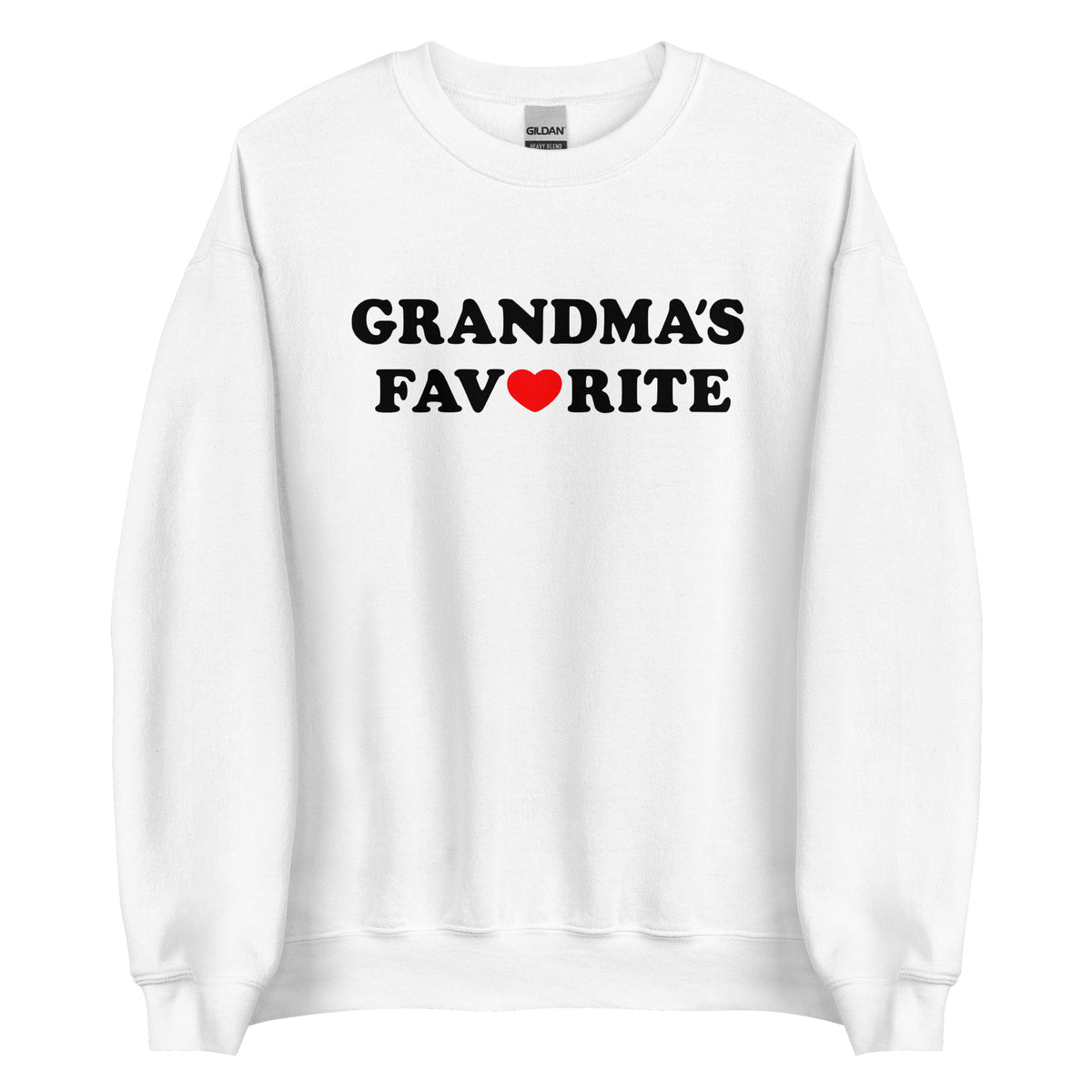 Grandma’s Favorite Unisex Sweater – weiß, Vorderansicht