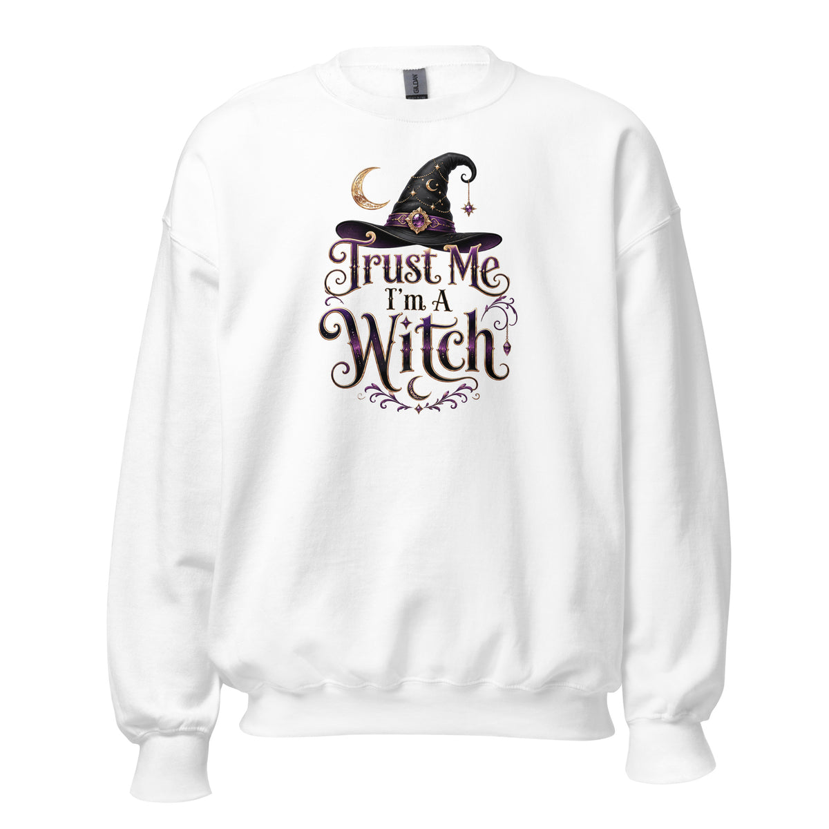 Trust Me, I'm A Witch – Unisex Sweater – weiß, Vorderansicht