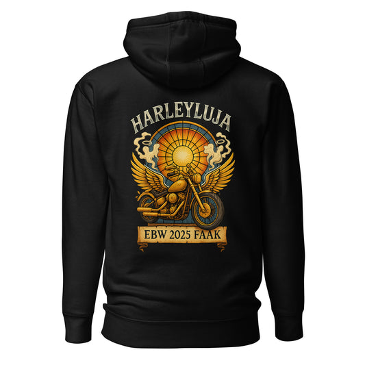 Harleyluja – Faakersee Edition 2025 – Unisex Hoodie (Backprint)