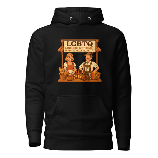LGBTQ – Landliebe gibt beste traditionelle Qualität – Hoodie
