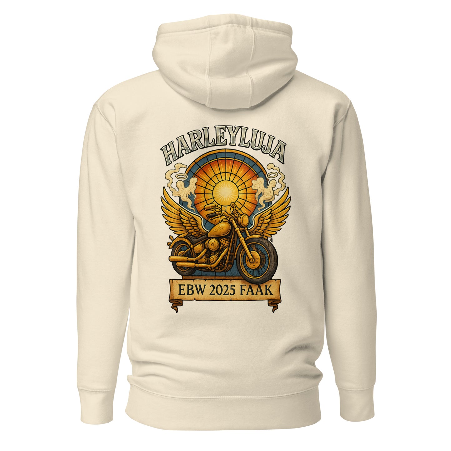 Harleyluja – Faakersee Edition 2025 – Unisex Hoodie (Backprint)
