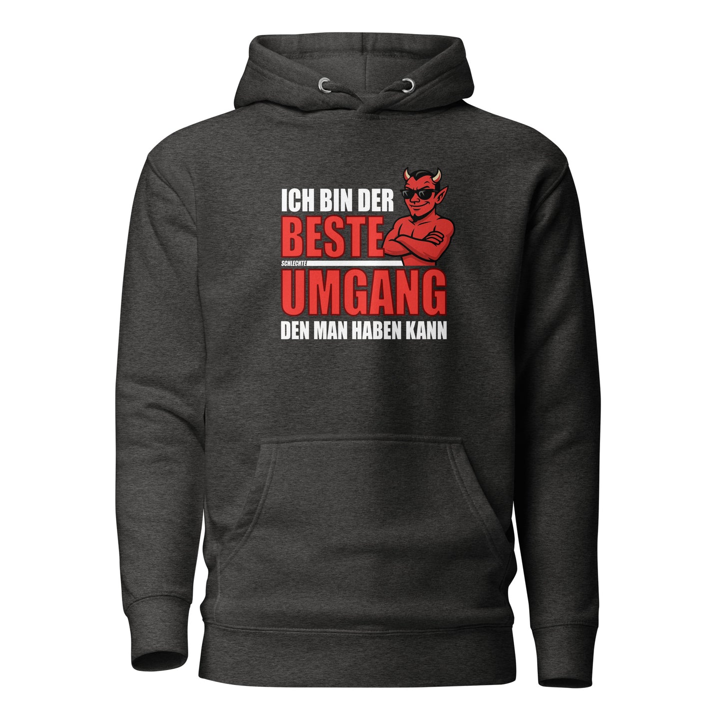 Ich bin der beste schlechte Umgang – Unisex Hoodie (Male Devil)