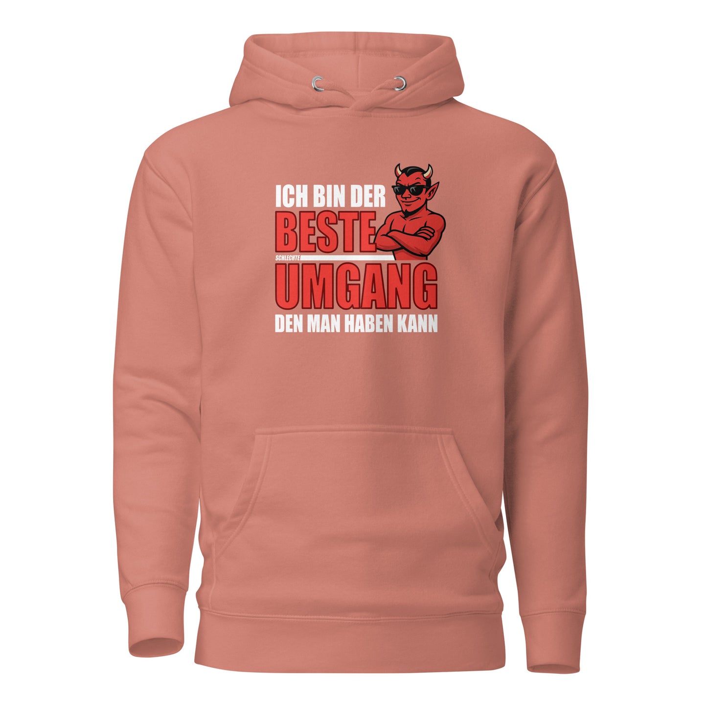 Ich bin der beste schlechte Umgang – Unisex Hoodie (Male Devil)