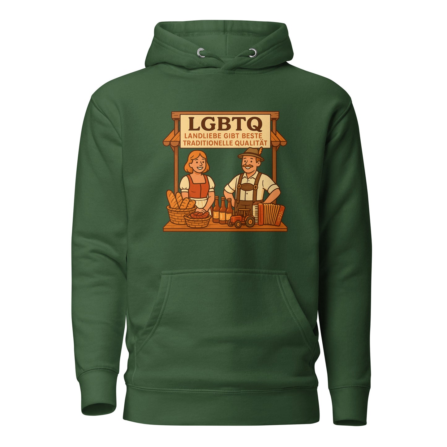LGBTQ – Landliebe gibt beste traditionelle Qualität – Hoodie
