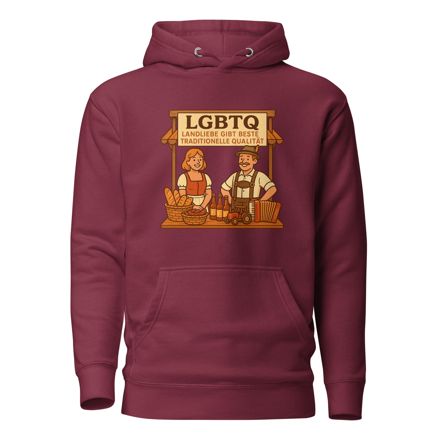LGBTQ – Landliebe gibt beste traditionelle Qualität – Hoodie