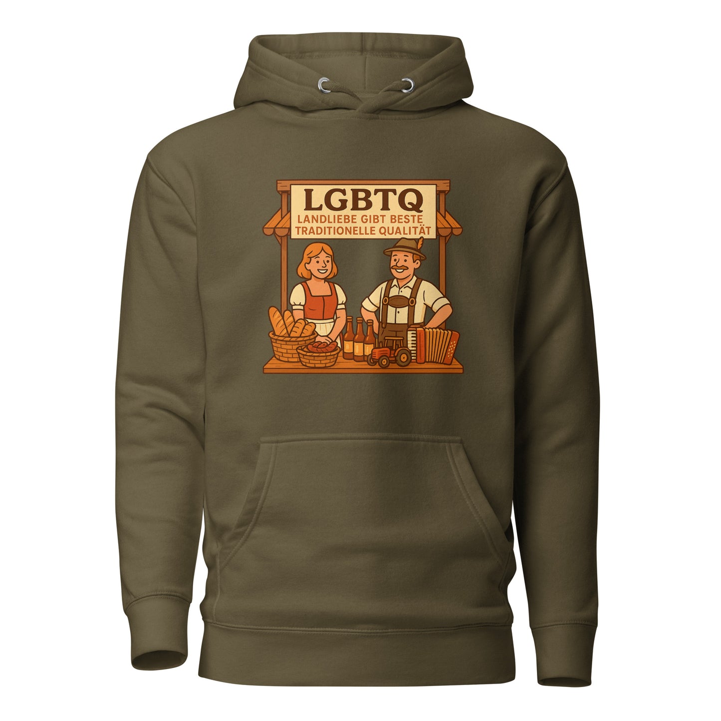LGBTQ – Landliebe gibt beste traditionelle Qualität – Hoodie