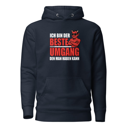 Ich bin der beste schlechte Umgang – Unisex Hoodie (Male Devil)