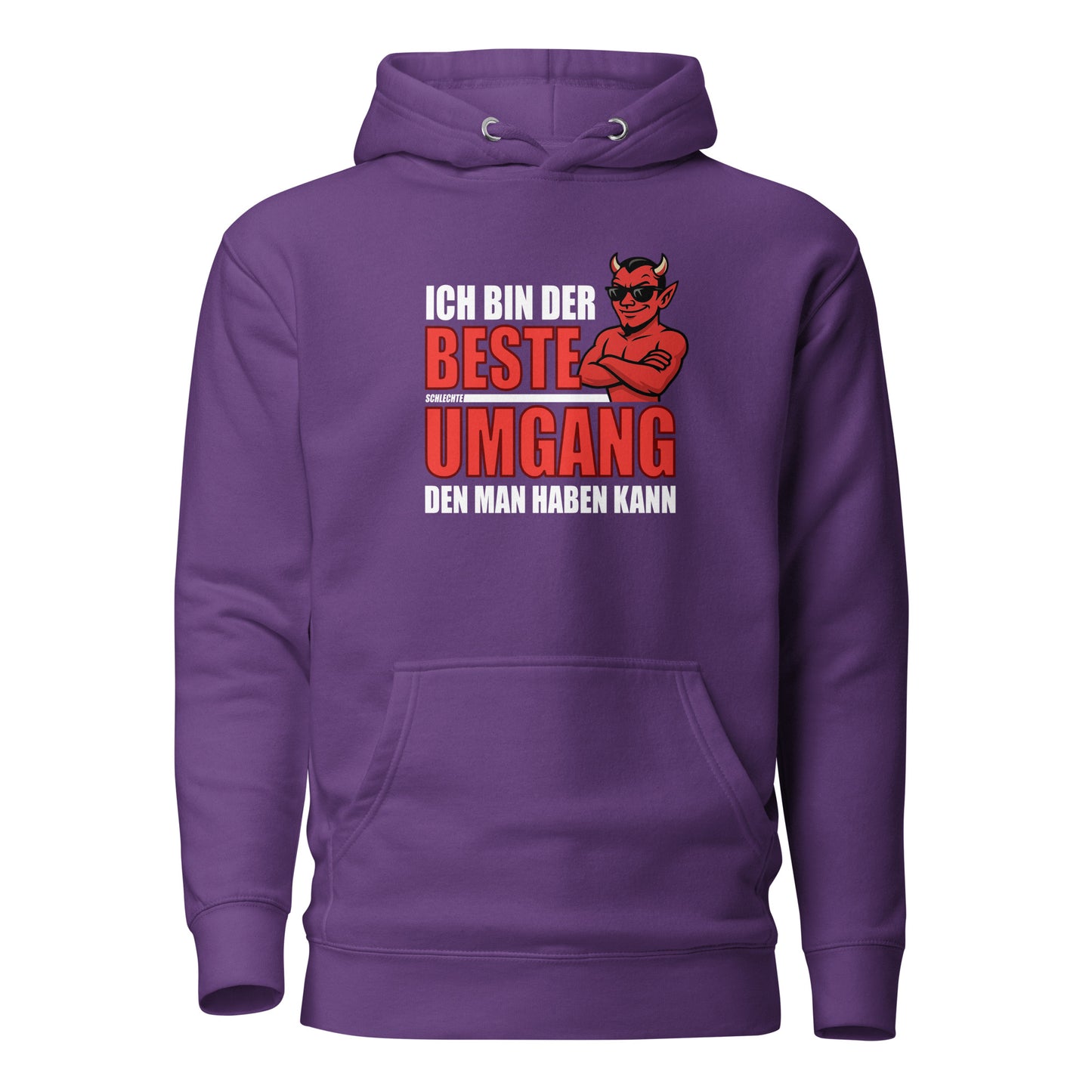 Ich bin der beste schlechte Umgang – Unisex Hoodie (Male Devil)