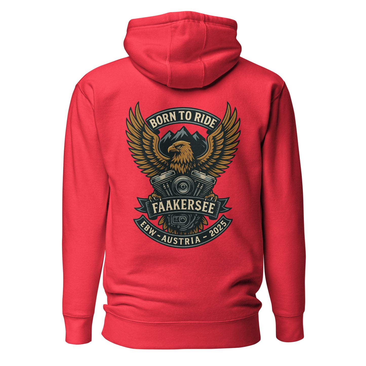 Born to Ride – EBW Faakersee Edition 2025 – Unisex Hoodie – Backprint