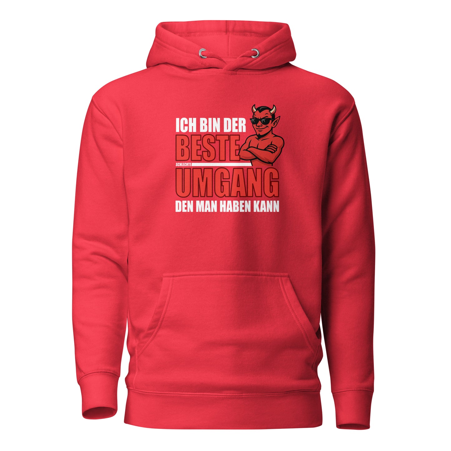 Ich bin der beste schlechte Umgang – Unisex Hoodie (Male Devil)