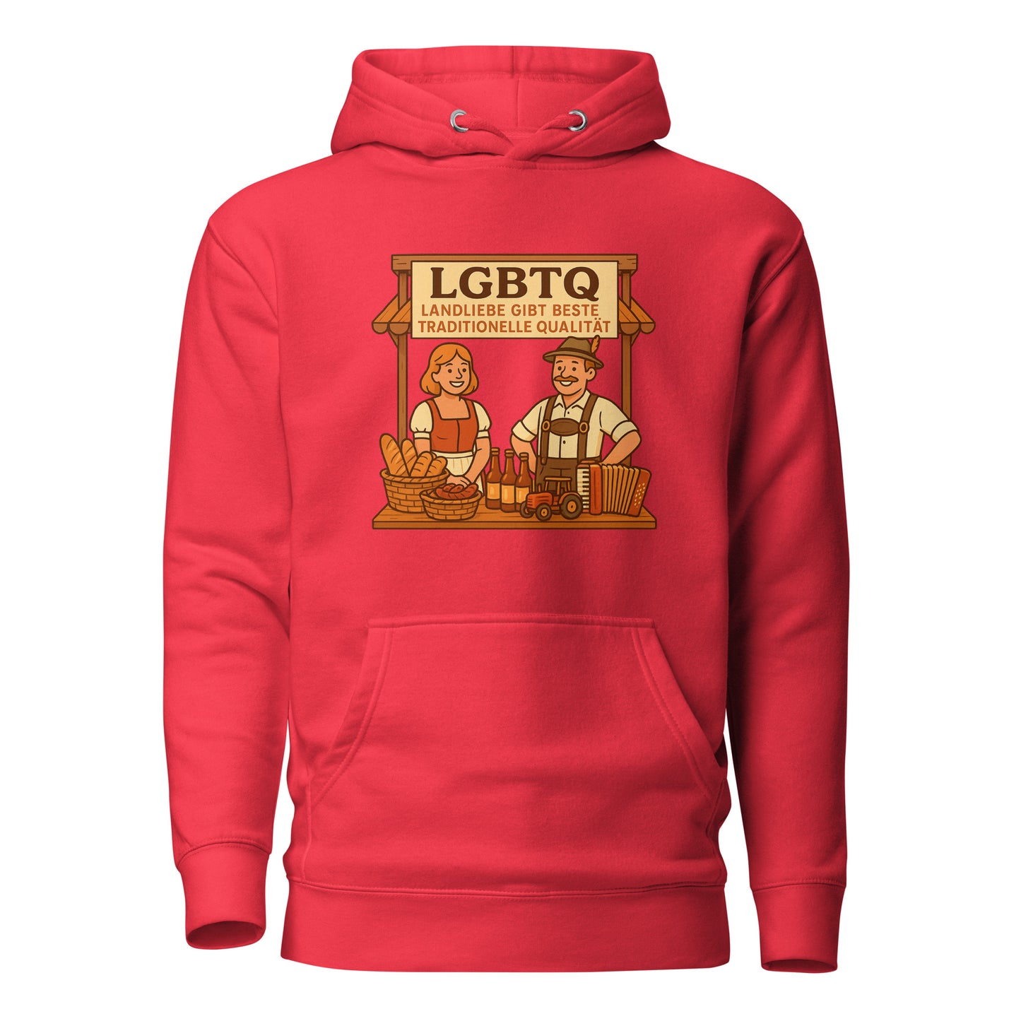 LGBTQ – Landliebe gibt beste traditionelle Qualität – Hoodie