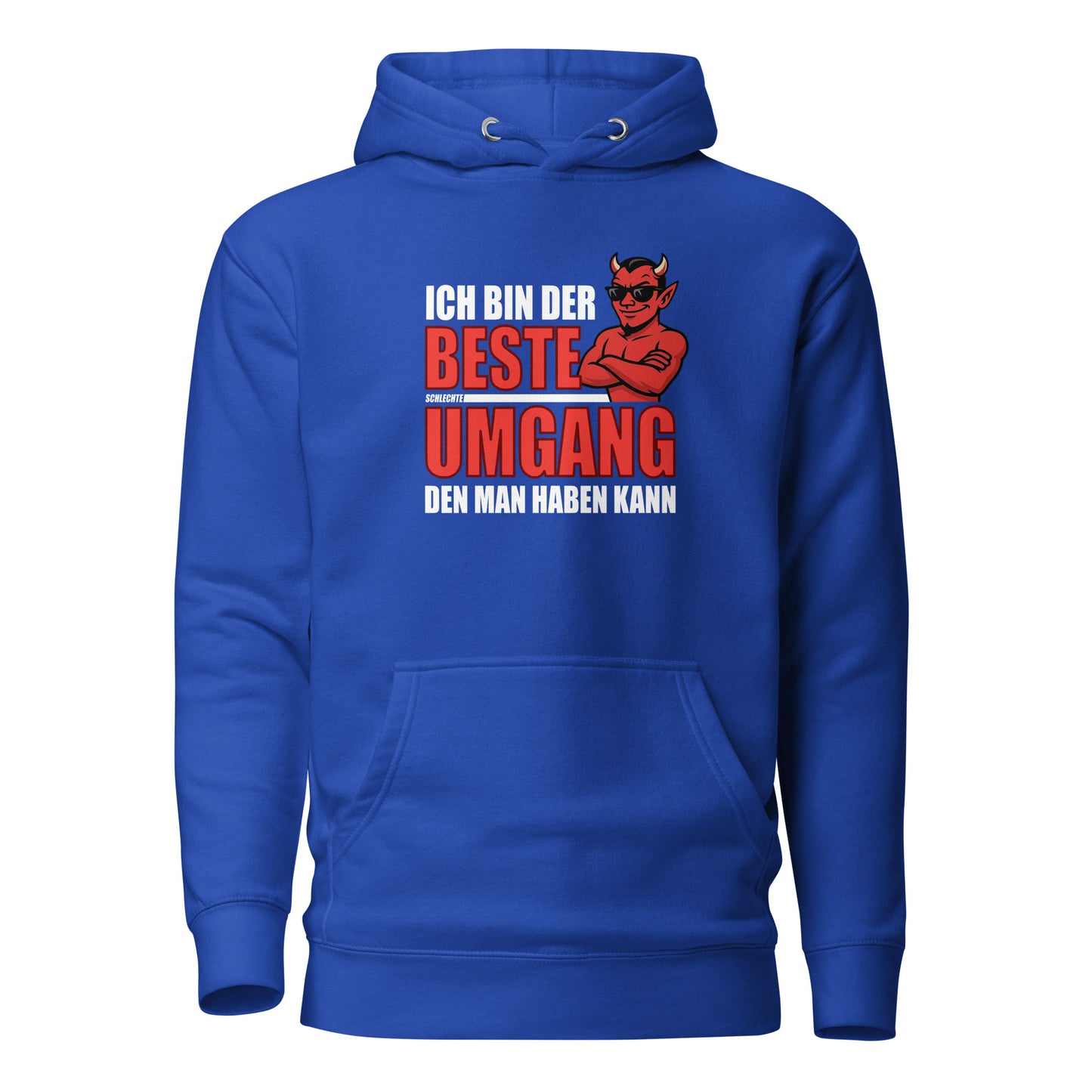 Ich bin der beste schlechte Umgang – Unisex Hoodie (Male Devil)