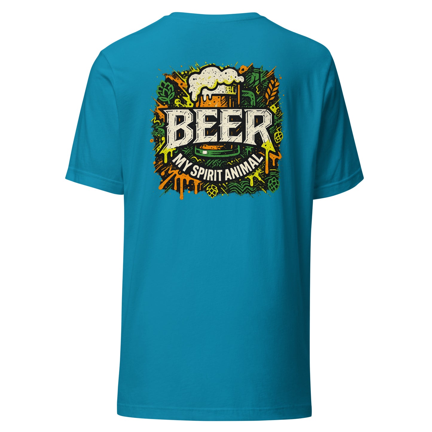 Beer My Spirit Animal – T-Shirt Backprint