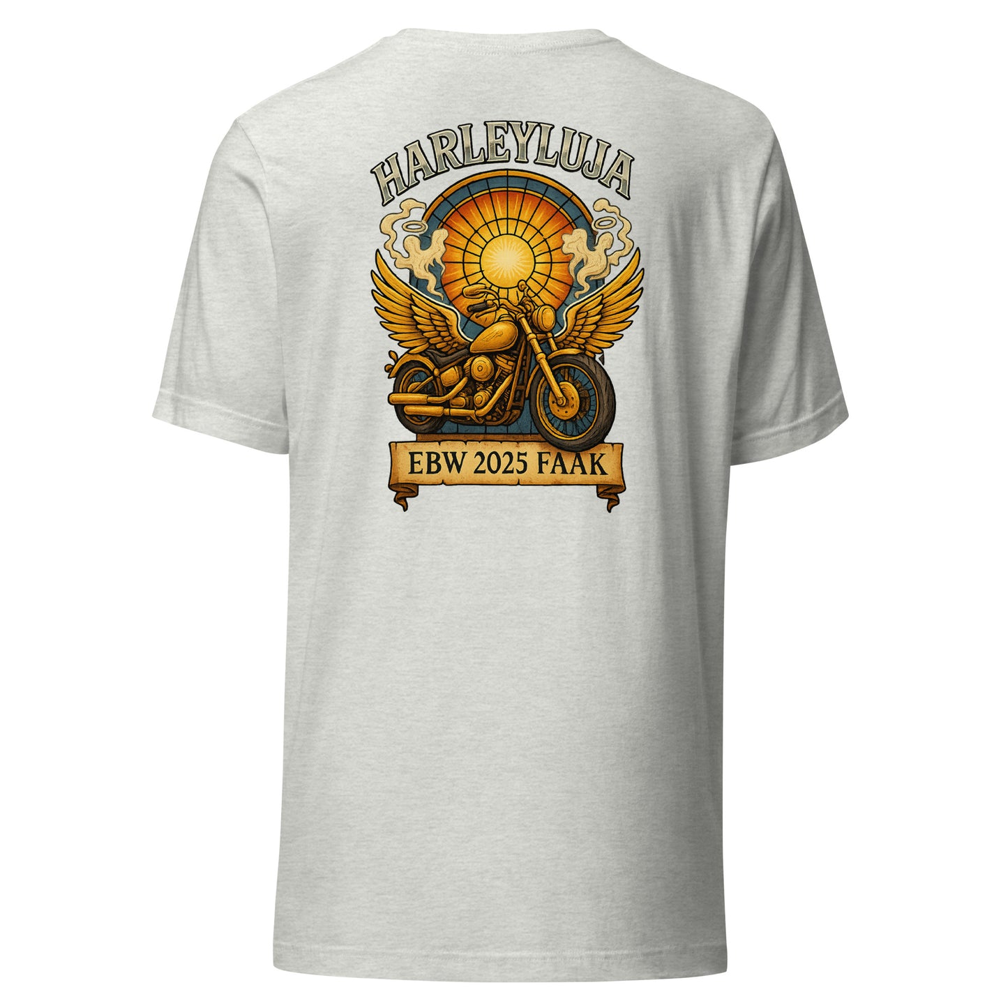 Harleyluja – Faakersee Edition 2025 – Unisex T-Shirt (Backprint)