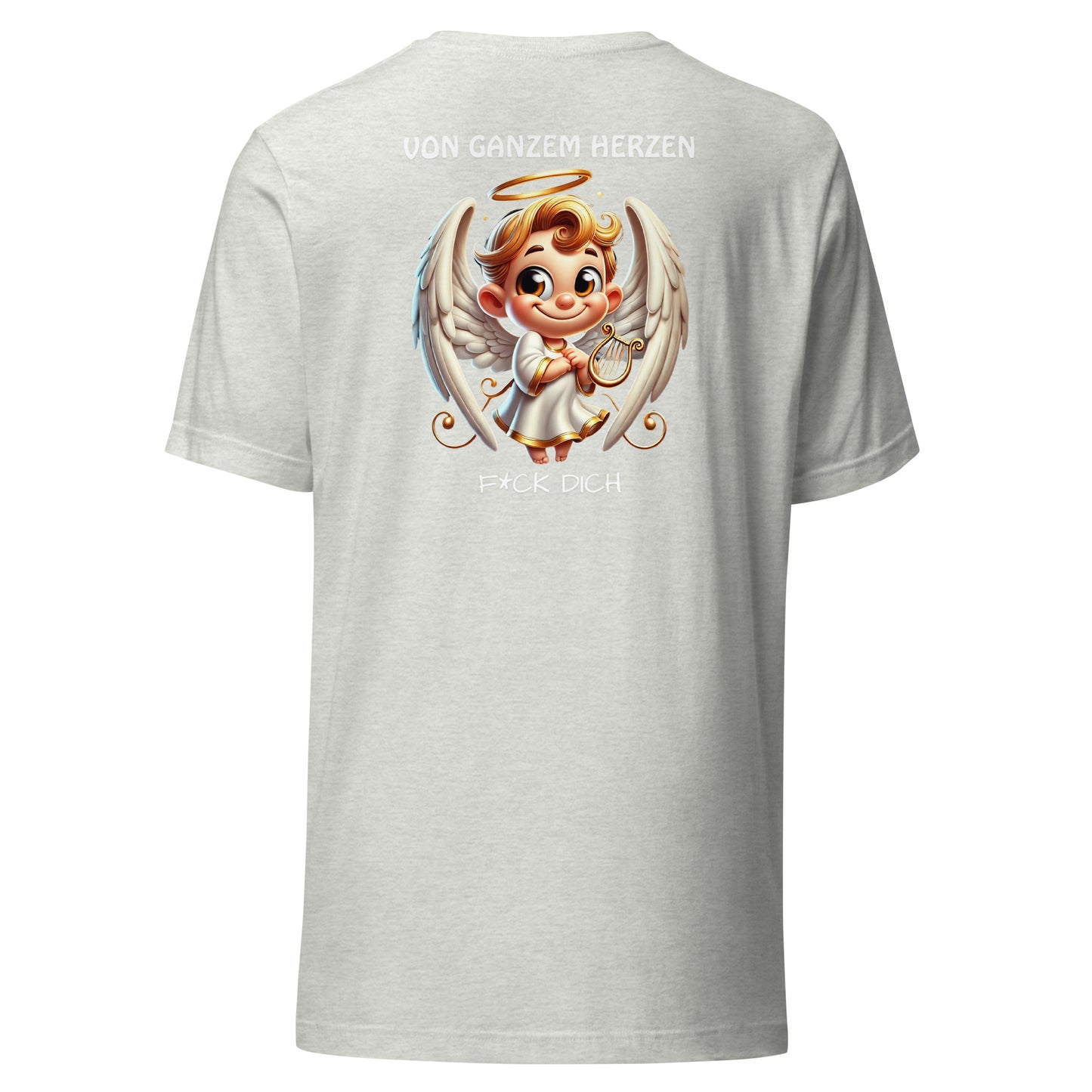 Von ganzem Herzen – F*ck Dich (Angel Edition) – Unisex Shirt Backprint