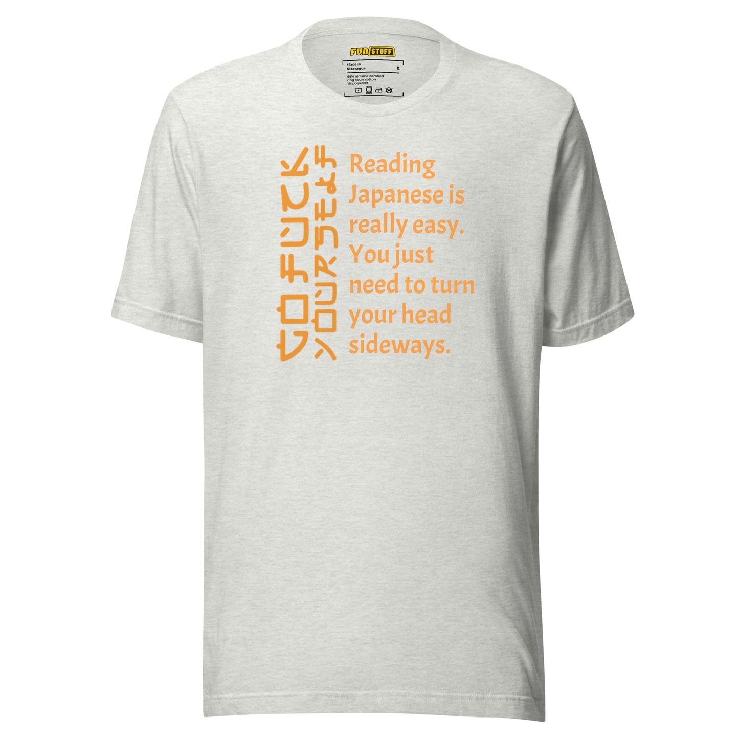 Reading Japanese – Sarcastic WTF shirt