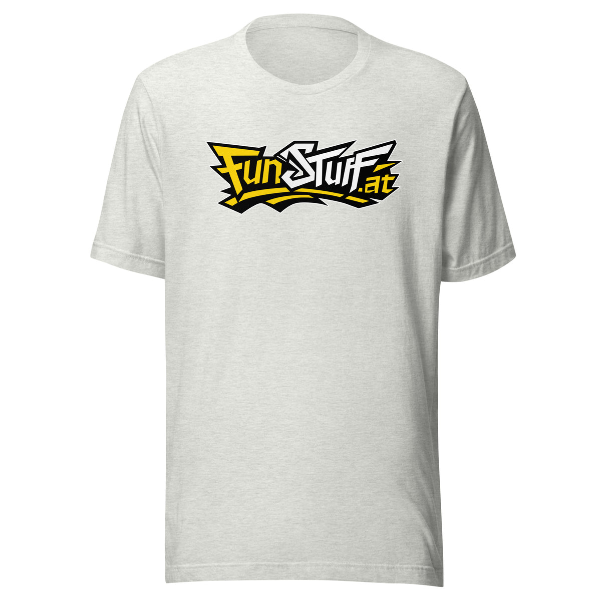 FunStuff Logo – T-Shirt Unisex – aschgrau, Vorderansicht