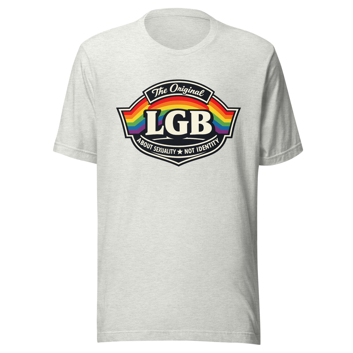 LGB – The Original – Unisex T-Shirt – aschgrau, Vorderansicht